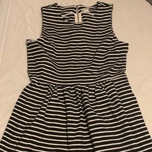 J Crew Factory Dress Size M. Black/cream. Pockets!